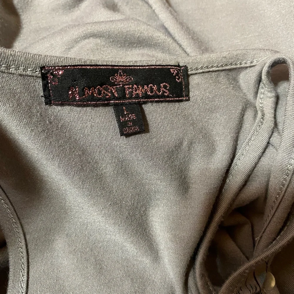 Almost Famous Sequined Racerback Tank Top - Picture 6 of 8